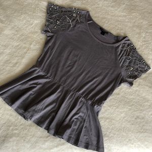 Victoria’s Secret Beaded Peplum Top